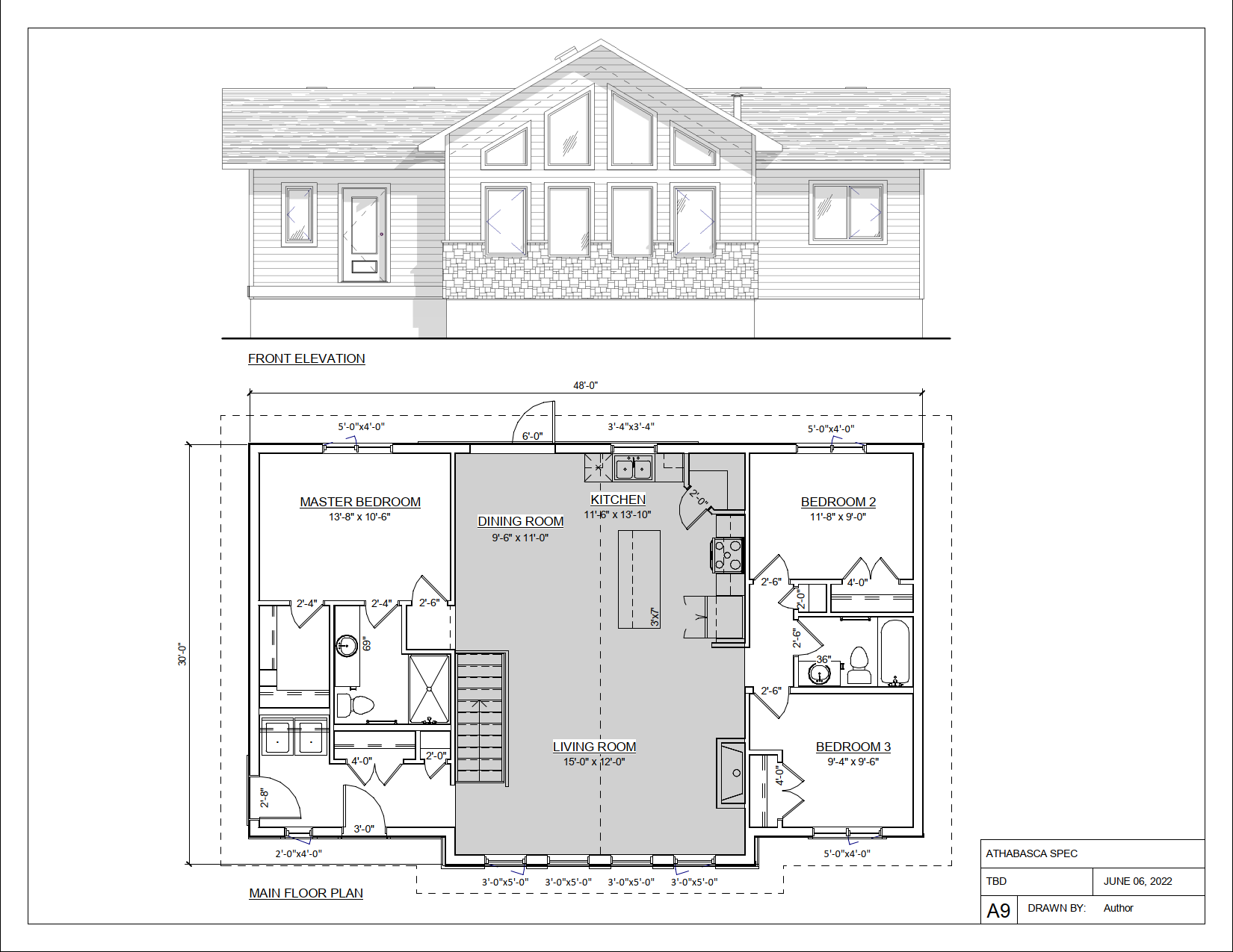 NEW! Athabasca $257,100 Floor Plan